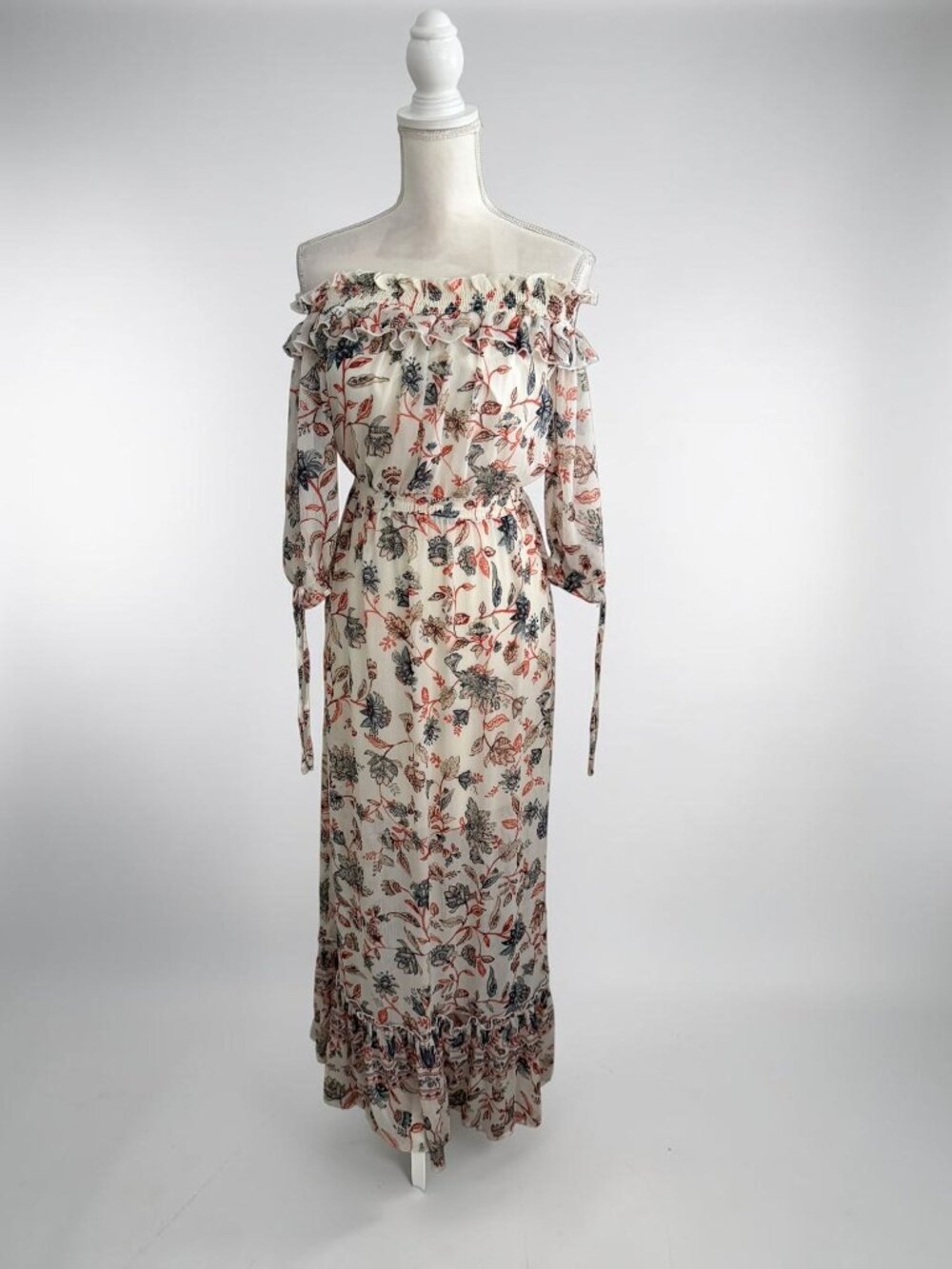 JESSICA SIMPSON Floral Off The Shoulder Maxi Dress Size Small